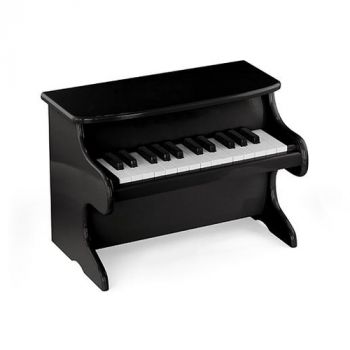 Black Wooden Piano - With Music Book