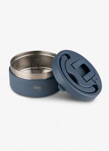 Caserolă termoizolantă cu 2 compartimente, albastră, 400ml