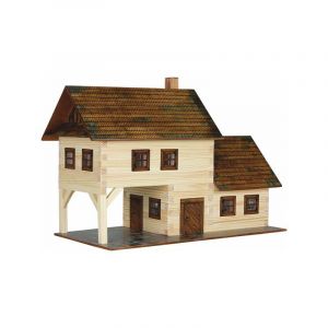 Set constructie arhitectura Taverna, 213 piese din lemn, Walachia