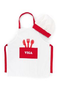 Costum rosu de bucatar sef, Viga