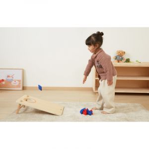 Joc 2 in 1Aruncare cu Saculeti si X si 0, Viga