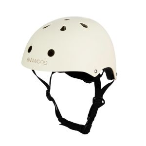 Casca de protectie, Banwood, cu captusala din spuma, din ABS, crem, 3 ani+