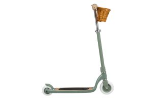 Trotineta copii, Banwood Maxi, inaltime reglabila, cadru aluminiu, verde, 6 ani+