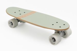 Skateboard Banwood, din lemn natural, verde menta, 3 ani+