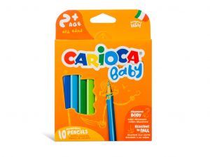 Creioane color Baby, varsta 2+, Carioca, 10/set