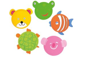 Set 5 frisbee-uri Animal Disc, BS Toys
