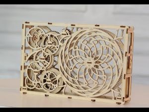 Tablou iluzie optica (Kinetic Picture) – puzzle mecanic 3D, Wooden.City