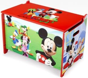 Ladita din lemn pentru depozitare jucarii Disney Mickey Mouse