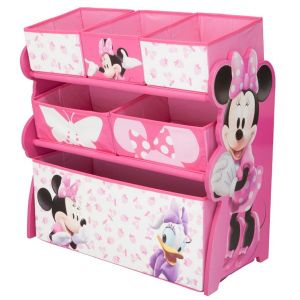 Organizator jucarii cu cadru din lemn Disney Minnie Mouse 