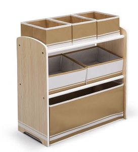 Organizator jucarii cu cadru din lemn Love Natural