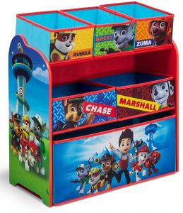 Organizator jucarii cu cadru din lemn Paw Patrol