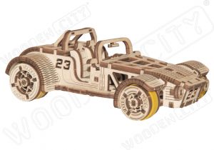 Masina Roadster - puzzle mecanic 3D, Wooden.City