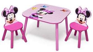 Set masuta si 2 scaunele Disney Minnie Mouse