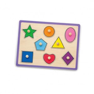 Puzzle cu maner - forme geometrice, Viga