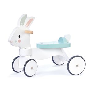 Premergator bicicleta pe 4 roti Iepuras, din lemn premium, Tender Leaf Toys