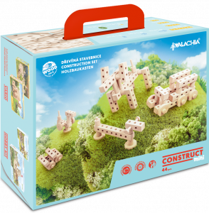 Set gama Construct Mini format din 44 piese, pentru construit masini, animale si alte modele, Walachia