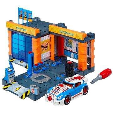 Statie reparatii masini cu spalatorie Hot Wheels
