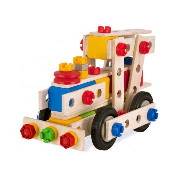Set locomotova Eichhorn Constructor, 100 piese locomotiva (6 modele)