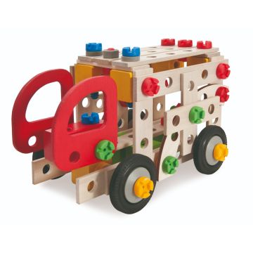 Set de constructie Masina de pompieri Eichhorn Constructor, 3 modele