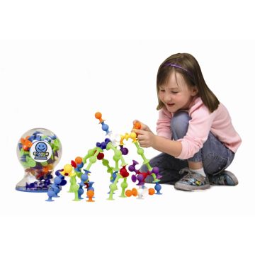 Joc de constructie Squigz Deluxe Set - Fat Brain Toys
