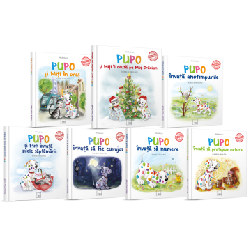 Set de 7 carti din colectia "Pupo invata..."