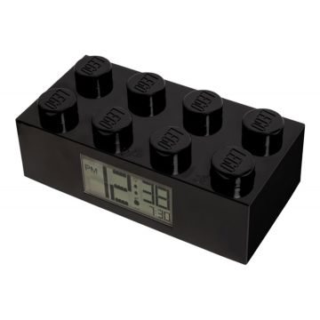Ceas desteptator LEGO caramida neagra  (7001033)
