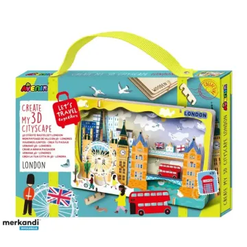 Kit DIY - Creaza Peisaj Urban 3D din lemn - Londra