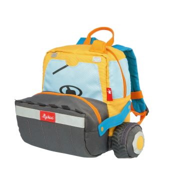 Rucsac pentru copii Incarcator cu roti si detalii 3D, Sigikid