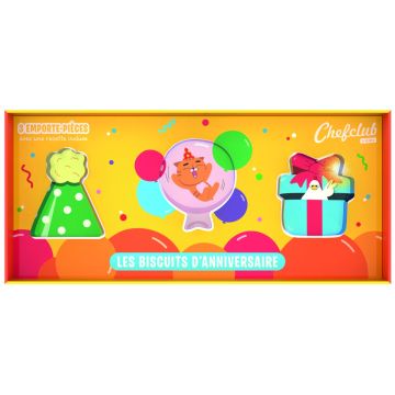 Set de forme pentru Biscuiti de Aniversare, Chefclub kids