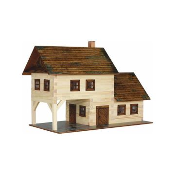 Set constructie arhitectura Taverna, 213 piese din lemn, Walachia