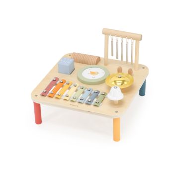 Masuta muzicala Montessori, 7 Instrumente din lemn, Viga
