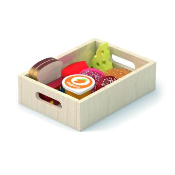 Set alimente de frigider din lemn, Viga