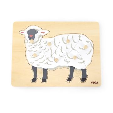 Puzzle Montessori, Oaie, Viga