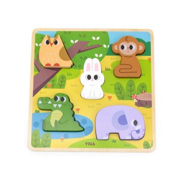Puzzle senzorial Animale din padure, Viga
