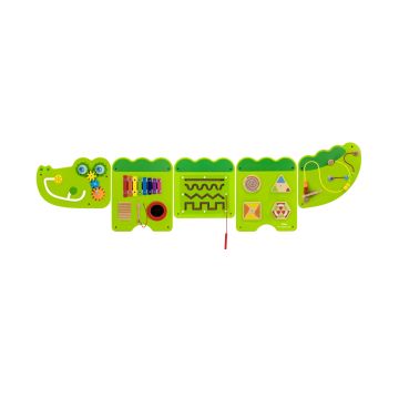 Jucarie senzoriala de perete Crocodil Junior, Viga