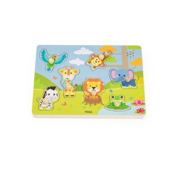 Puzzle cu sunete – Animale din Jungla