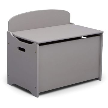Ladita din lemn pentru depozitare jucarii Love Grey