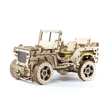 Jeep Willys MB 4x4 - puzzle mecanic 3D, Wooden.City
