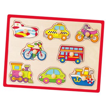 Puzzle cu manere - mijloace de transport, Viga