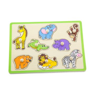 Puzzle cu maner - Animale salbatice, Viga