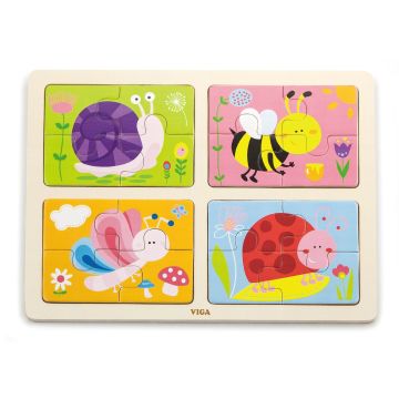 Puzzle 4 in 1 - Insecte, Viga