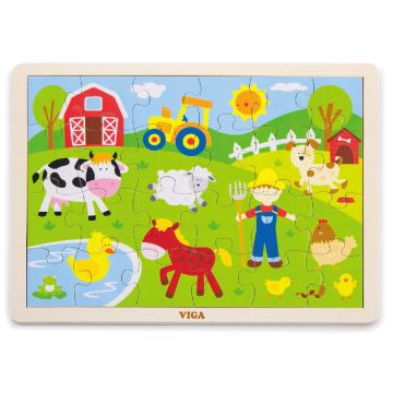 Puzzle animale de la ferma, Viga
