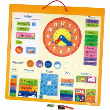 Calendar magnetic mare, Viga
