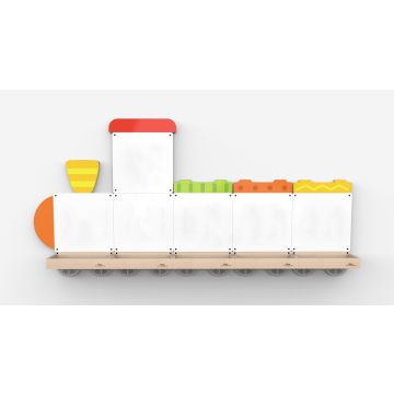 Set table de scris magnetice - Trenulet cu trei vagoane, Viga