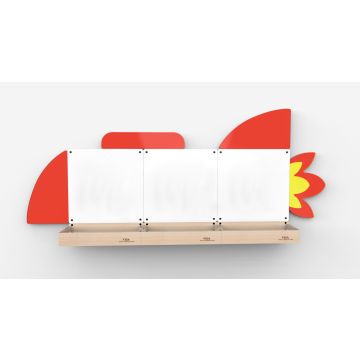 Set table de scris magnetice, Racheta, Viga