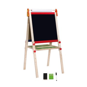 Tabla educationala dubla - magnetica si neagra, cu accesorii, Viga
