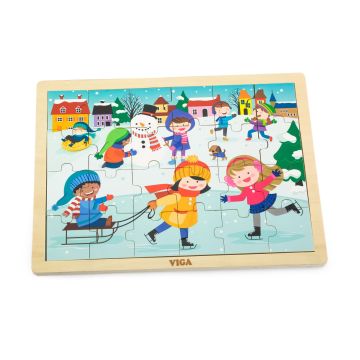 Puzzle anotimpuri, Iarna, 24 piese Viga