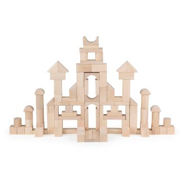 Set cuburi de construit 100 buc natur (3cm), Viga