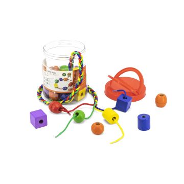 Set 30 de margele din lemn de insirat, Viga