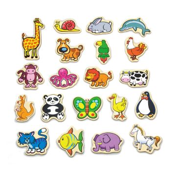 Set animale din lemn magnetice, Viga